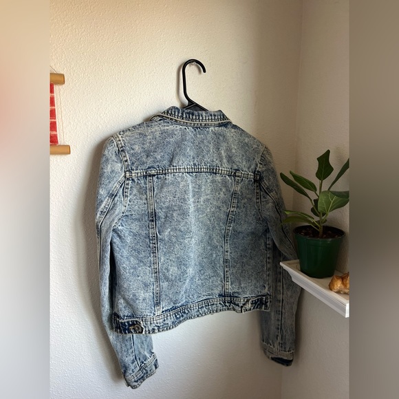 Highway Jeans Denim Jacket Premium acid washed button up women small jean jacket - Picture 4 of 4